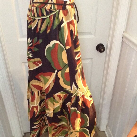 House of Harlow 1960 Maxi skirt; "L", Floral, Leaf pattern, Chic, Eclectic Lady - Picture 3 of 4